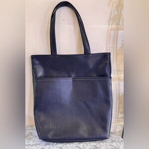 Maalex Leather  Navy Blue Womens Shoulder Bag